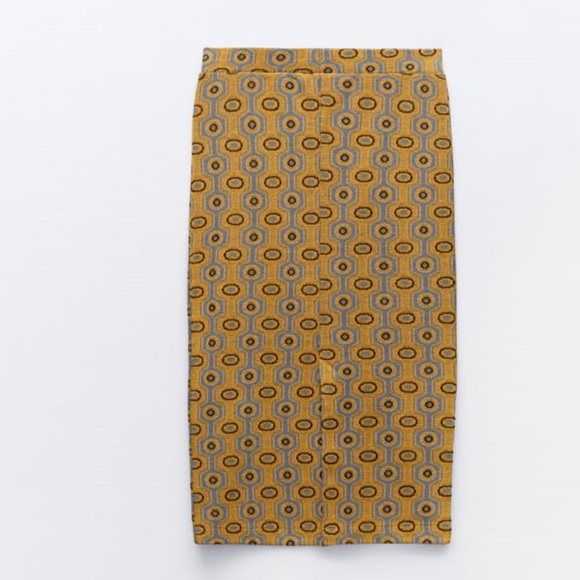 JACQUARD PENCIL SKIRT AND TOP SET - Picture 10 of 13